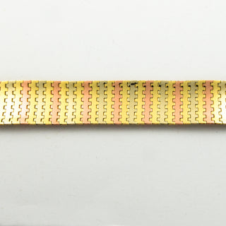 Armband aus 585 Gelb-, Rosé- und Weißgold, 19cm, nachhaltiger second hand Schmuck perfekt aufgearbeitet