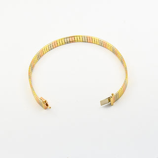 Armband aus 585 Gelb-, Rot- und Weißgold, nachhaltiger second hand Schmuck perfekt aufgearbeitet