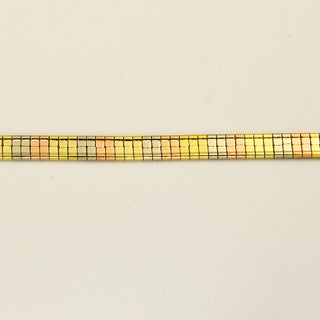 Armband aus 585 Gelb-, Rot- und Weißgold, nachhaltiger second hand Schmuck perfekt aufgearbeitet