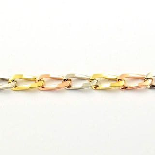 Armband aus 750 Gelb-, Rot- und Weißgold, nachhaltiger second hand Schmuck perfekt aufgearbeitet