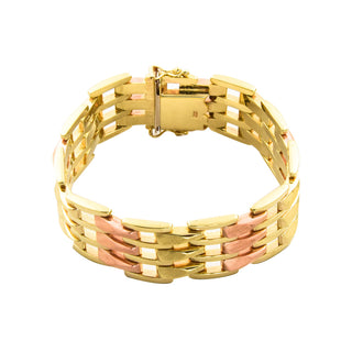 Armband aus 585 Gelb- und Rotgold, nachhaltiger second hand Schmuck perfekt aufgearbeitet