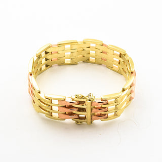Armband aus 585 Gelb- und Rotgold, nachhaltiger second hand Schmuck perfekt aufgearbeitet