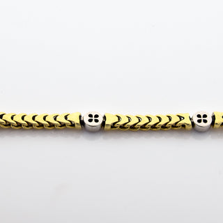 Brillantarmband aus 585 Gelb- und Weißgold, nachhaltiger second hand Schmuck perfekt aufgearbeitet