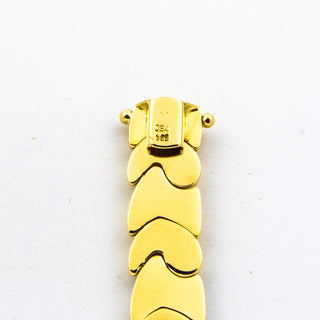 Armband aus 585 Gelb- und Weißgold mit Diamant, nachhaltiger second hand Schmuck perfekt aufgearbeitet