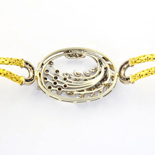 Diamantarmband aus 750 Gelb- und Weißgold, nachhaltiger second hand Schmuck perfekt aufgearbeitet