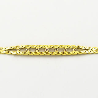 Rubinarmband aus 585 Gelb- und Weißgold, nachhaltiger second hand Schmuck perfekt aufgearbeitet