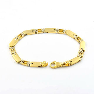 Armband aus 750 Gelb- und Weißgold, nachhaltiger second hand Schmuck perfekt aufgearbeitet