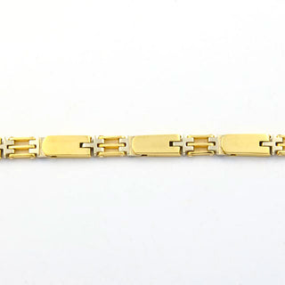 Armband aus 750 Gelb- und Weißgold, nachhaltiger second hand Schmuck perfekt aufgearbeitet