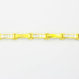 Schmitt Diamantarmband aus 750 Gelbgold, nachhaltiger second hand Schmuck perfekt aufgearbeitet