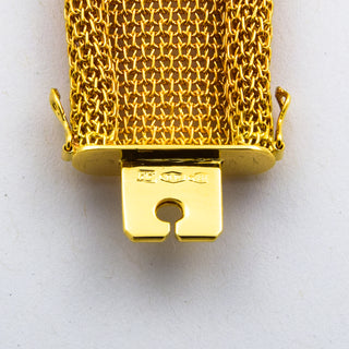 Armband aus 750 Gelbgold mit Rubin, nachhaltiger second hand Schmuck perfekt aufgearbeitet