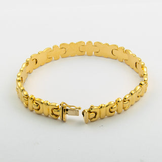 Armband aus 750 Gelbgold, nachhaltiger second hand Schmuck perfekt aufgearbeitet