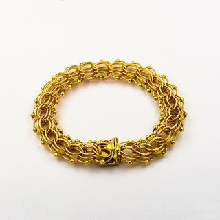 Armband aus 585 Gelbgold, 20cm, nachhaltiger second hand Schmuck perfekt aufgearbeitet