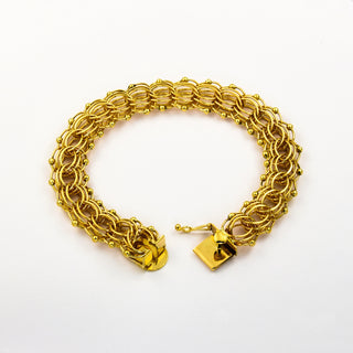 Armband aus 585 Gelbgold, 20cm, nachhaltiger second hand Schmuck perfekt aufgearbeitet