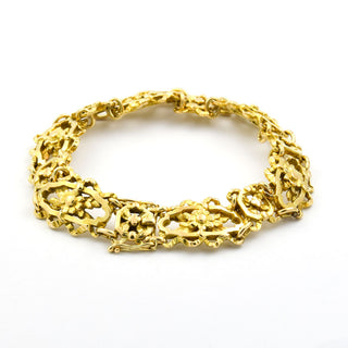 Armband aus 585 Gelbgold, nachhaltiger second hand Schmuck perfekt aufgearbeitet