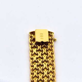 Armband aus 750 Gelbgold, nachhaltiger second hand Schmuck perfekt aufgearbeitet