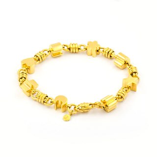 Armband aus 750 Gelbgold, nachhaltiger second hand Schmuck perfekt aufgearbeitet