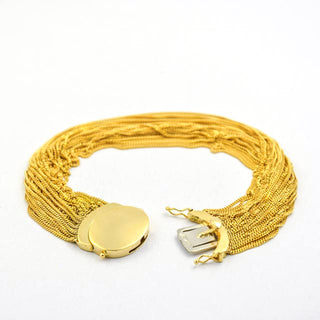 Armband aus 750 Gelbgold, nachhaltiger second hand Schmuck perfekt aufgearbeitet