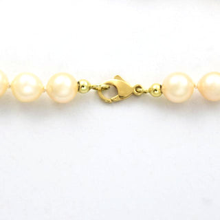 Perlenarmband mit Schließe aus 585 Gelbgold, nachhaltiger second hand Schmuck perfekt aufgearbeitet