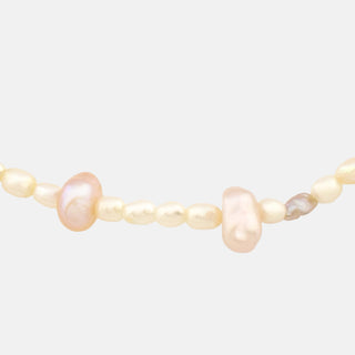 Perlenarmband mit Zwischenteil aus 925 Silber, nachhaltiger second hand Schmuck perfekt aufgearbeitet