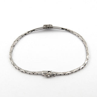 Brillantarmband aus 585 Weißgold, nachhaltiger second hand Schmuck perfekt aufgearbeitet