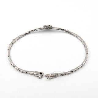 Brillantarmband aus 585 Weißgold, nachhaltiger second hand Schmuck perfekt aufgearbeitet