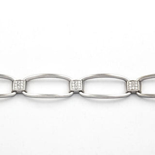 Brillantarmband aus 585 Weißgold, nachhaltiger second hand Schmuck perfekt aufgearbeitet