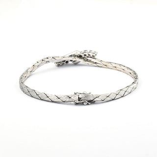 Brillantarmband aus 585 Weißgold, nachhaltiger second hand Schmuck perfekt aufgearbeitet