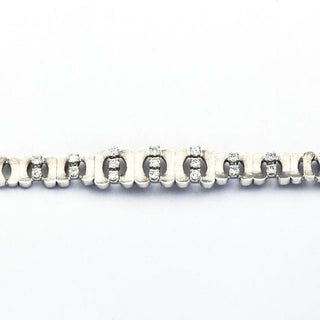 Brillantarmband aus 585 Weißgold, nachhaltiger second hand Schmuck perfekt aufgearbeitet