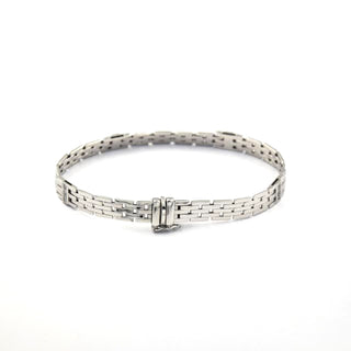 Brillantarmband aus 585 Weißgold, nachhaltiger second hand Schmuck perfekt aufgearbeitet