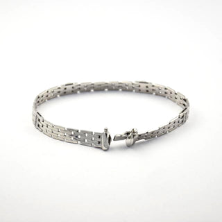 Brillantarmband aus 585 Weißgold, nachhaltiger second hand Schmuck perfekt aufgearbeitet