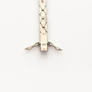 Rubinarmband aus 585 Weißgold mit Brillant, nachhaltiger second hand Schmuck perfekt aufgearbeitet