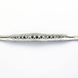 Saphirarmband aus 585 Weißgold mit Brillant, nachhaltiger second hand Schmuck perfekt aufgearbeitet