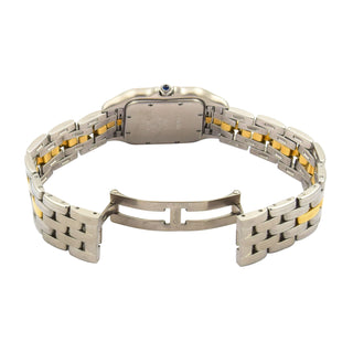 Cartier Panthere Quarzwerk mit Datumsanzeige und Zentralsekunde, gebrauchte Luxusuhr im Top-Zustand