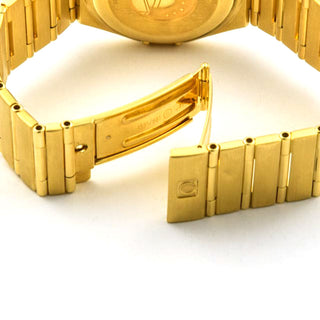 Omega Armbanduhr Constellation 95 Automatik mit Datumsanzeige und Chronometer, Leuchtindizes und Schnellschaltung, gebrauchte Luxusuhr im Top-Zustand