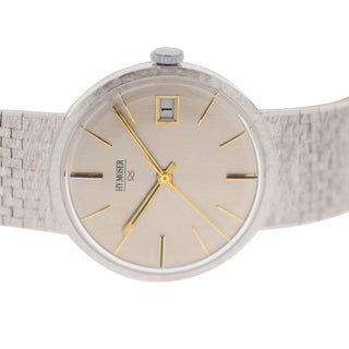 H. Moser Armbanduhr Automatik mit Datumsanzeige und Schnellschaltung, gebrauchte Luxusuhr im Top-Zustand