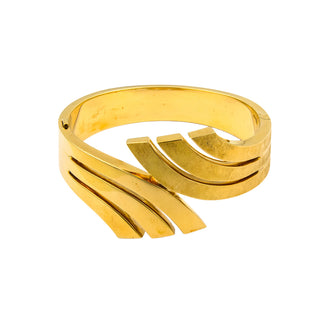 Armreif aus 585 Gelbgold, nachhaltiger second hand Schmuck perfekt aufgearbeitet