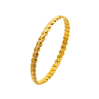 Armreif aus 916 Gelbgold, nachhaltiger second hand Schmuck perfekt aufgearbeitet