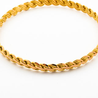 Armreif aus 916 Gelbgold, nachhaltiger second hand Schmuck perfekt aufgearbeitet