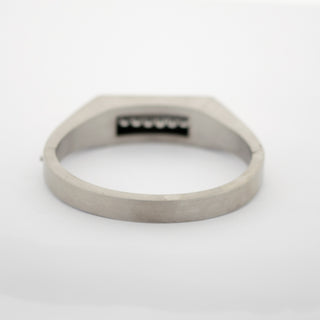 Armreif aus 585 Weißgold mit Brillant, nachhaltiger second hand Schmuck perfekt aufgearbeitet