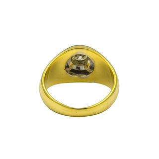 Brillant Bandring aus 585 Gelb- und Weißgold, nachhaltiger second hand Schmuck perfekt aufgearbeitet