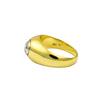 Brillant Bandring aus 585 Gelb- und Weißgold, nachhaltiger second hand Schmuck perfekt aufgearbeitet