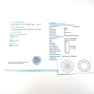 Bandring aus 585 Gelbgold mit Brillant, nachhaltiger second hand Schmuck perfekt aufgearbeitet