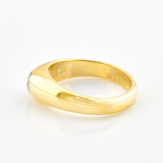 Brillantring aus 585 Gelbgold, nachhaltiger second hand Schmuck perfekt aufgearbeitet