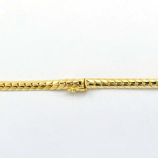 Collier aus 585 Gelb- und Weißgold mit Brillant, nachhaltiger second hand Schmuck perfekt aufgearbeitet