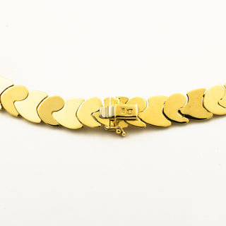 Collier aus 585 Gelb- und Weißgold mit Diamant, nachhaltiger second hand Schmuck perfekt aufgearbeitet