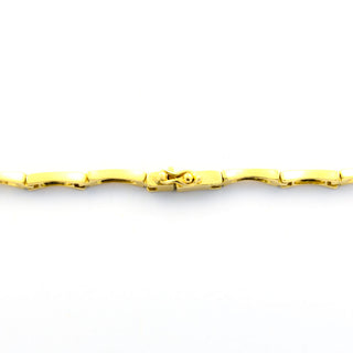 Smaragdcollier aus 750 Gelb- und Weißgold mit Brillant, nachhaltiger second hand Schmuck perfekt aufgearbeitet