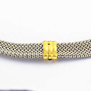 Collier aus 585 Gelb- und Weißgold, 45 cm,  nachhaltiger second hand Schmuck perfekt aufgearbeitet