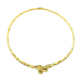 Brillantcollier aus 585 Gelbgold, nachhaltiger second hand Schmuck perfekt aufgearbeitet