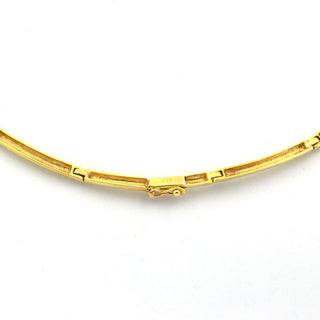 Brillantcollier aus 585 Gelbgold, nachhaltiger second hand Schmuck perfekt aufgearbeitet