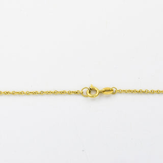 Collier aus 585 Gelbgold mit Granat, nachhaltiger second hand Schmuck perfekt aufgearbeitet